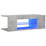 Tv spintelė su LED ap&scaron;vietimu, 90x39x30 cm, pilka