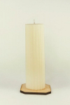 Sojų va&scaron;ko žvakė Cilindras 5,5x19,5 cm., 500 g., kreminė
