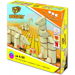 3D mediniai statybiniai blokai, dinozaurų rinkinys, 3 m.+