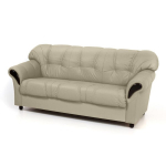 Sofa-lova Rosa 3S, smėlio spalvos/juoda