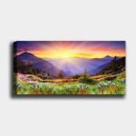 Reprodukcija ant drobės Peizažas, 30x80 cm