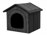Hobbydog būda Black Ecolen+Black Oxford R3, 46x52 cm
