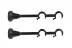 Dvigubas metalinis karnizo laikiklis 19 mm+19 mm
