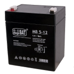 Mpl power elektro akumuliatorius Megabat 12V 5Ah F1(187) AGM, 3-5 metai