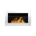 Pakabinamas įmontuojamas biožidinys Bioheat 650x400 TUV White Less Glass
