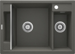 Deante granitinė virtuvinė plautuvė su magnetais Deante Magnetic ZRM T503, Anthracite