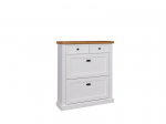 Batų spintelė ADRK Furniture GAL PO1, balta/ruda