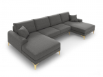 Mink&scaron;tas kampas Mazzini Sofas Madara, tamsiai pilkas