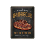 Metalinė plok&scaron;tė 30 x 40 cm / Barbecue Nice To Meat You