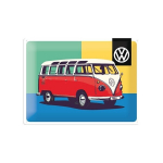 Metalinė plok&scaron;tė 30x40 cm / VW Bulli Pop Art