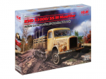 Klijuojamas Modelis ICM 35453 KHD S3000/SS M Maultier, WWII German Semi-Tracked Truck 1/35
