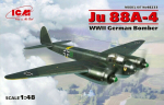 Klijuojamas Modelis ICM 48233 Ju 88A-4, WWII German Bomber 1/48