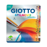 Akvareliniai pie&scaron;tukai STILNOVO met.dėž 24sp 256300 FILA/LYRA