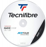 Teniso rakečių stygos Tecnifibre RAZOR CODE 200m, 1,25mm, Baltas