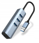 I&scaron;orinė tinklo kortelė 3x USB 3.0 Gigabit Ethernet LAN 1000Mbs RJ-45 Zenwire BYL-2013T