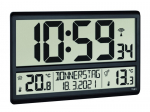 Skaitmeninis XL radijo bangomis valdomas laikrodis su i&scaron;orine ir vidine temperatūra 60.4521