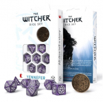 Kauliukų rinkinys The Witcher Yennefer levandų ir baltos spalvos