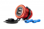 Automobilinis įkroviklis Amio 12v 2x USB