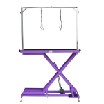 Blovi CallistoBlovi Lift profesionalus gyvūnų kirpimo stalas, valdoma elektra, 125x65cm., violetinės spalvos
