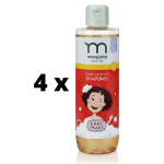 Kakės Makės Žemuogių kvapo &scaron;ampūnas Margarita, be SLS 250 ml x 4 vnt. pakuotė