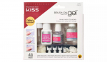 Profesionalus gelinių nagų rinkinys su teptuku Kiss&nbsp;Brush-On Gel Nail Kit