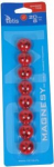 Tetis magnetukai 8 vnt. 20 mm, raudoni