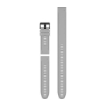 Garmin Pasek silikonowy na nadgarstek QuickFit 26 (szary / czarna sprzączka) (010-12904-00)