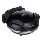 ARIETE elektrinė pica - 917 - Juoda - Ugniai atsparus akmuo - 1200W - Skersmuo 33cm - Maksimali temperatūra 400&deg;C