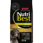 Nutribest Adult didelių veislių &scaron;unims su ėriena ir ryžiais, 15kg