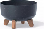 Gelės Vazonas Gracia Low Eco Wood 23,8 Cm Antracito
