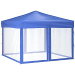Proginė palapinė su &scaron;oninėmis sienomis, 3x3m, mėlyna
