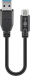 Usb-c į Usb A 3.0 Kabelis 0.15m, 5gb/s