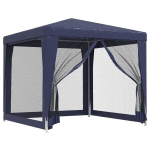 Proginė palapinė su 4 sienomis, HDPE, 2,5x2,5m, mėlyna