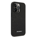 Karl Lagerfeld Glitter Plague Case skirtas iPhone 14 Pro Max, juodas
