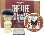 Skutimosi priemonių rinkinys Men Rock The Life Shaver Sandalwood Essential Shaving Kit