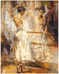 Pie&scaron;imo rinkinys Baltasis &scaron;okis 40x50