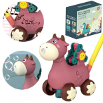 Stumdukas Woopie su garsu ir muilo burbulais, Bubble Car Pink, Native