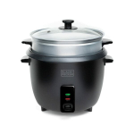 Rice cooker - BLACK & DECKER - Multifunkcinis - 700W - 1.8L - Krep&scaron;ys su stiklo dangčiu