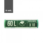 Skubis bio &scaron;iuk&scaron;lių mai&scaron;a, 60 L, 10 vnt, pakuotė 4 vnt.