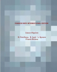 Linear Algebra: Pearson New International Edition 4th edition