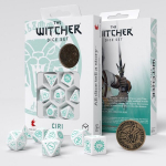 Žaidimų kauliukų rinkinys The Witcher Ciri. The law of Surprise, baltas