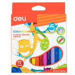 Plastic Crayon Deli 12 colors assorted