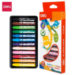 Color Emotion aliejinės pastelės 12 spalvų Deli, Oil Pastel Smooth Rich Blending 12C