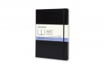 Eskizų sąsiuvinis A4/96K Tw juodas Moleskine, M&auml;rkmik Moleskine Sketchbooks A4, valge, k&otilde;vad kaaned, must