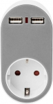 Digitus universal socket Adapter 2 x USB-A
