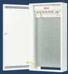 Paskirstymo dėžutė Mrn-2 su patch panel, 250v lizdu, perforuota plok&scaron;te
