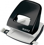 Leitz Wow biuro perforatorius, 30 lapų, juodas