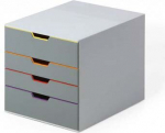 Durable Varicolor 4 stalčių dokumentų spintelė