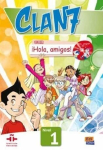 Clan 7 con Hola amigos 1 darbo knyga - Maria Castro