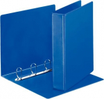 Segregator biurowy Leitz Panorama A4, 4-ringowy, 63mm, niebieski